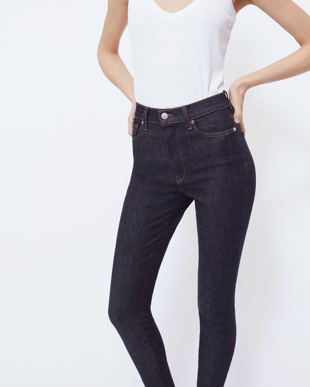 BLDWN THE ULTRA HIGH RISE SKINNY JEAN IN ABYSS- BLACK