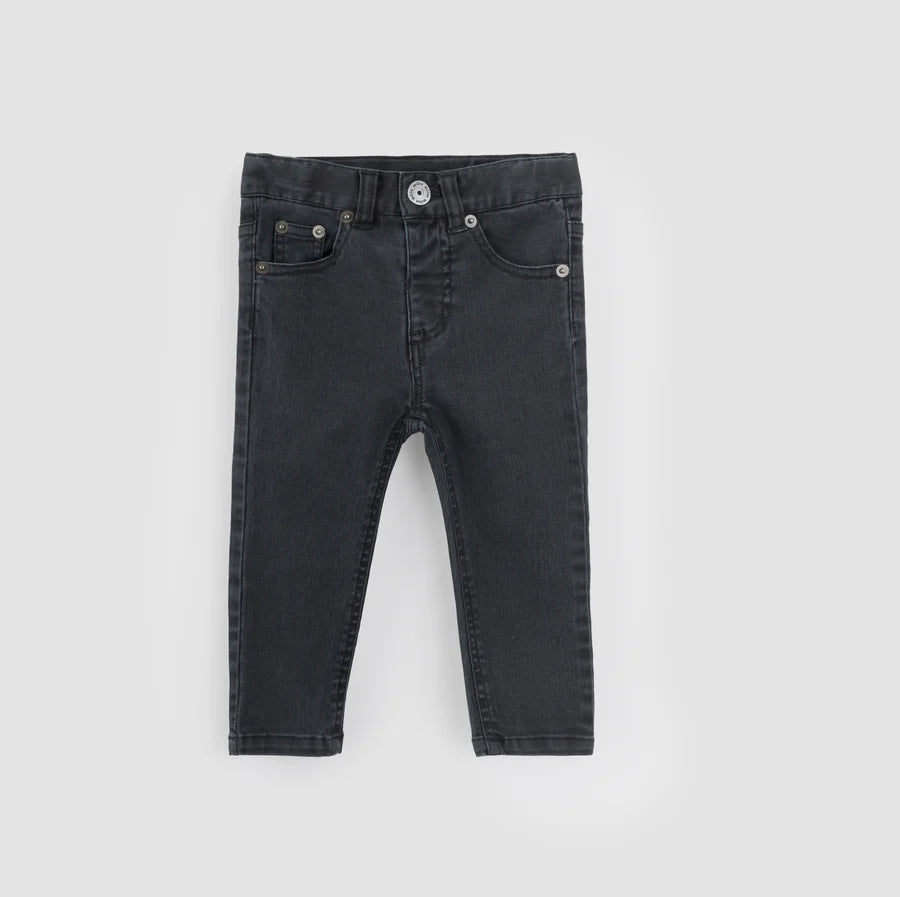 MILES INFANTS FADED BLACK ECO-STRETCH JEANS