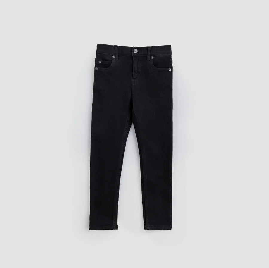 MILES KIDS FADED BLACK ECO-STRETCH JEANS