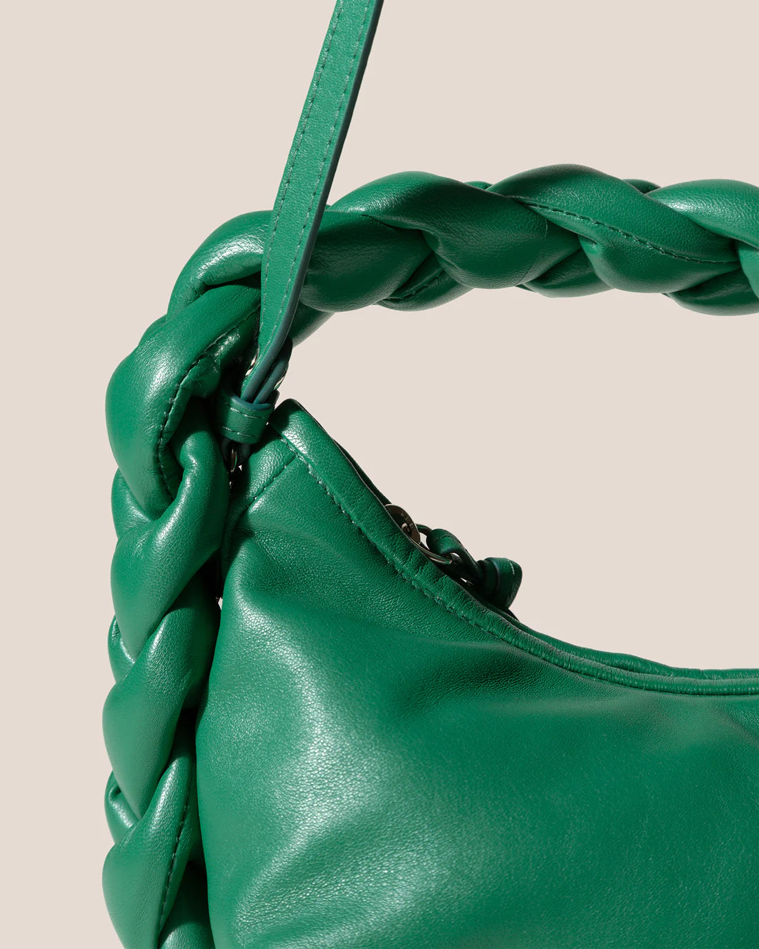 Hereu Espiga Mini Leather Shoulder Bag - Dark Green