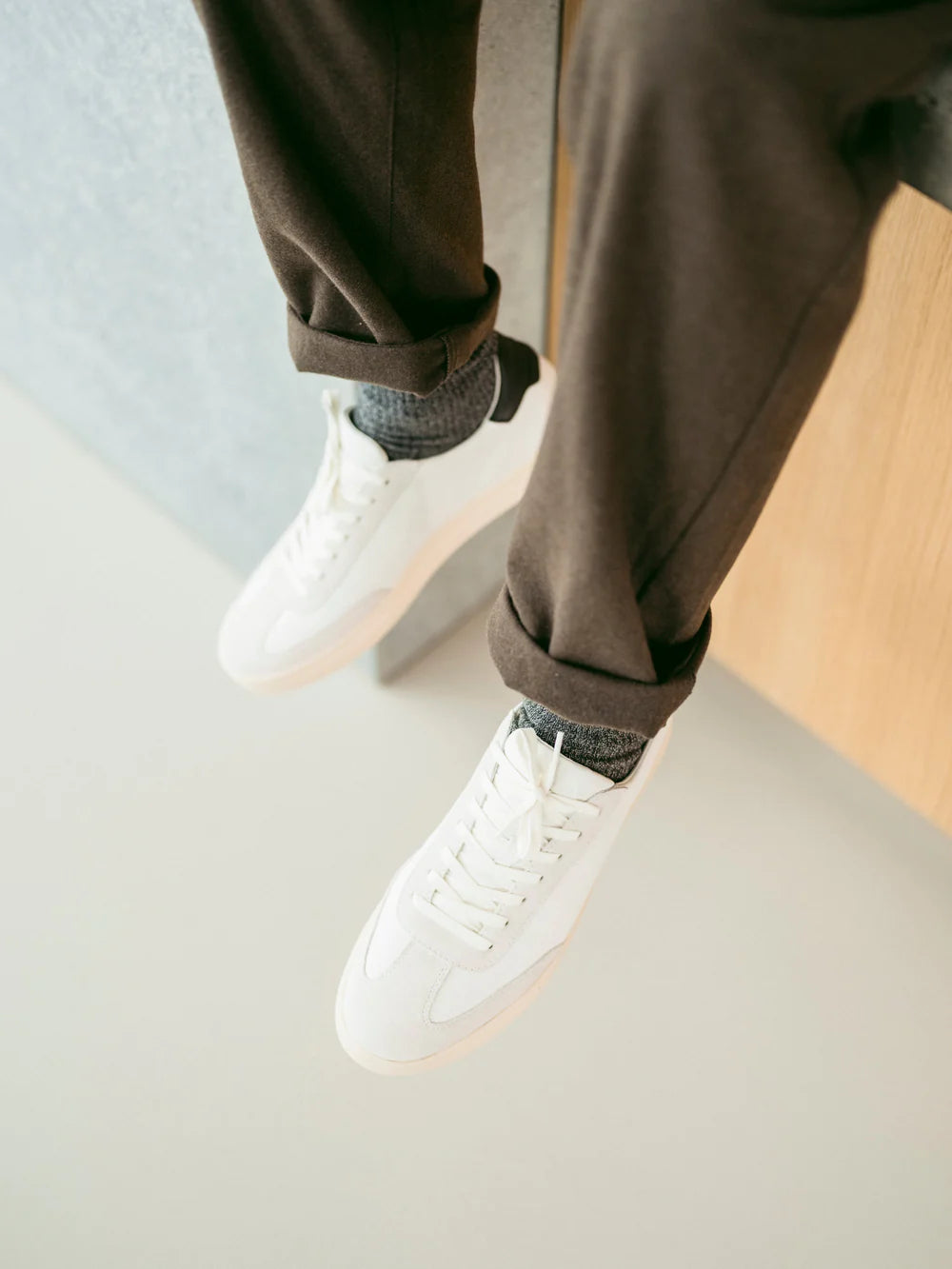 CLAE DEANE UNISEX SNEAKERS - WHITE LEATHER BLACK