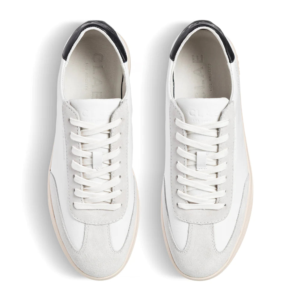 CLAE DEANE UNISEX SNEAKERS - WHITE LEATHER BLACK