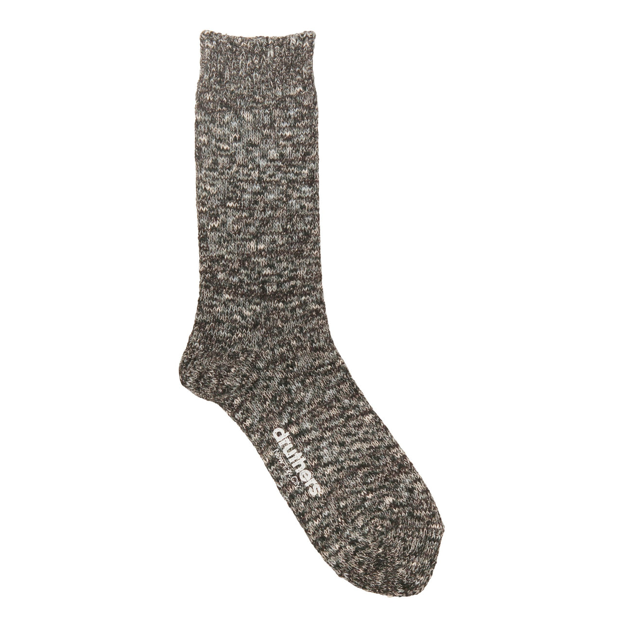 DRUTHERS RECYCLED COTTON MÉLANGE CREW SOCK - 5 COLORS
