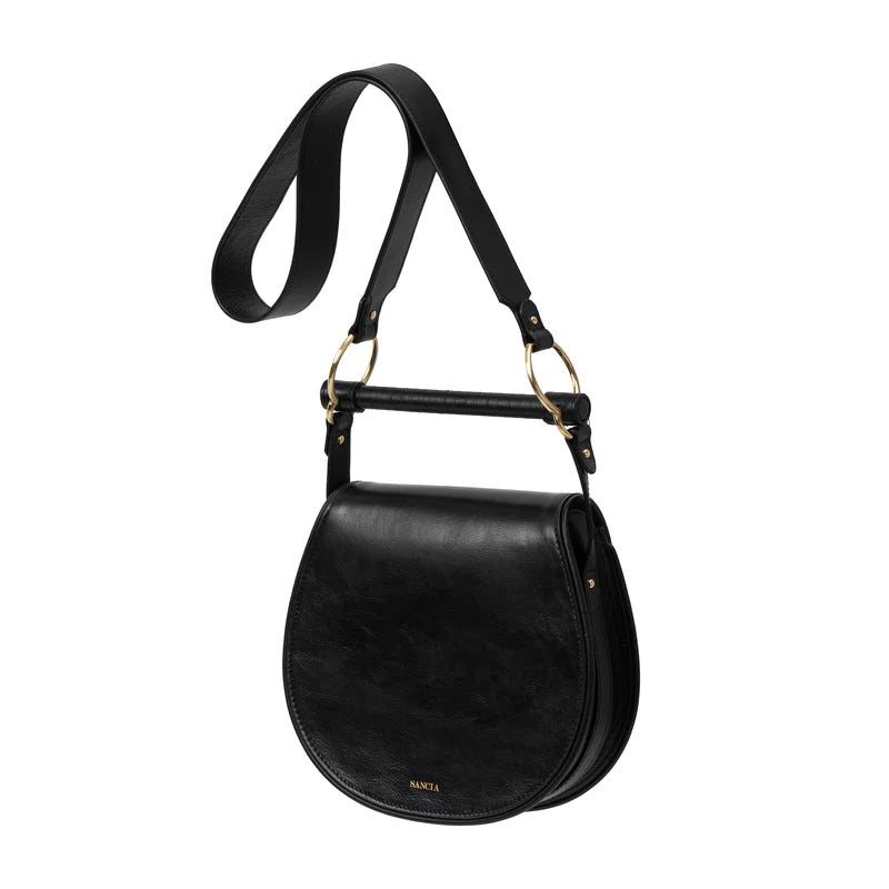 BABYLON™ Veg Tanned Saddle Bag DIY Leather Kits - Black / Italian Veg Tan  Leather