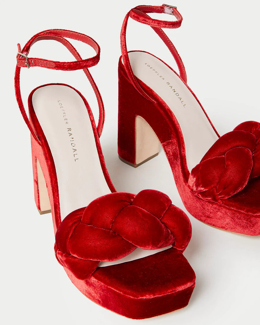 Loeffler randall red deals sandals