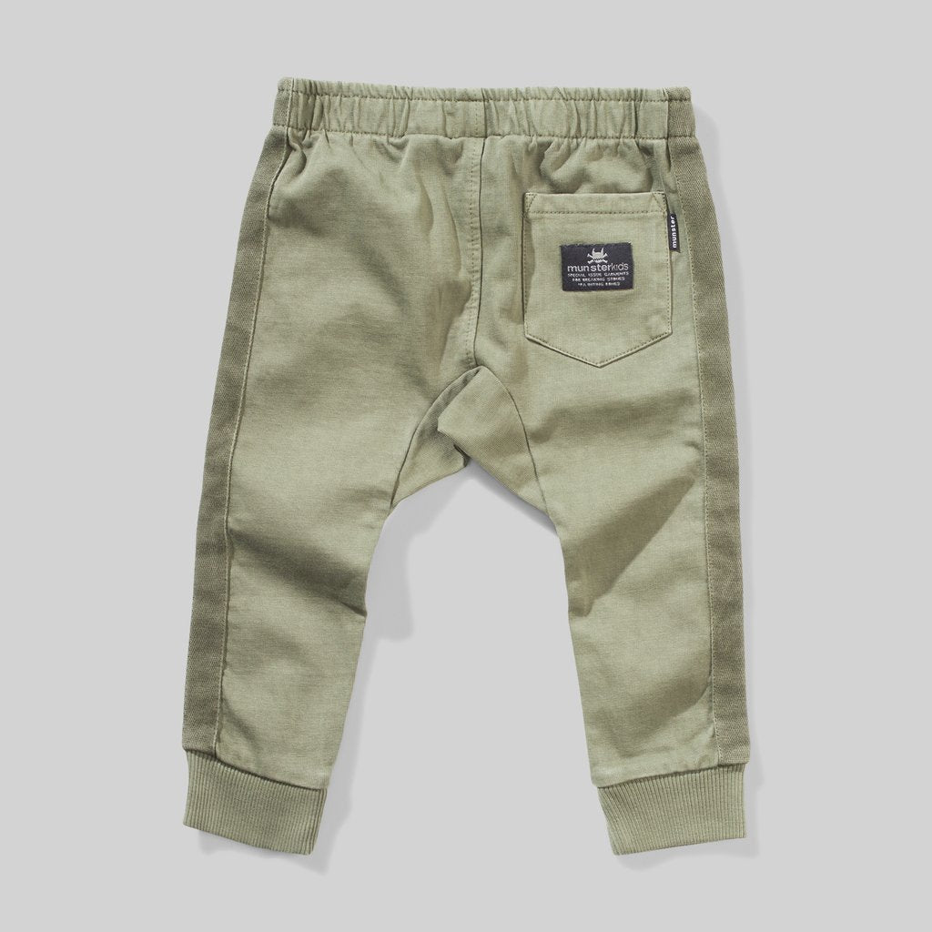 MUNSTER INFANT ED PANT - WASHED ARMY