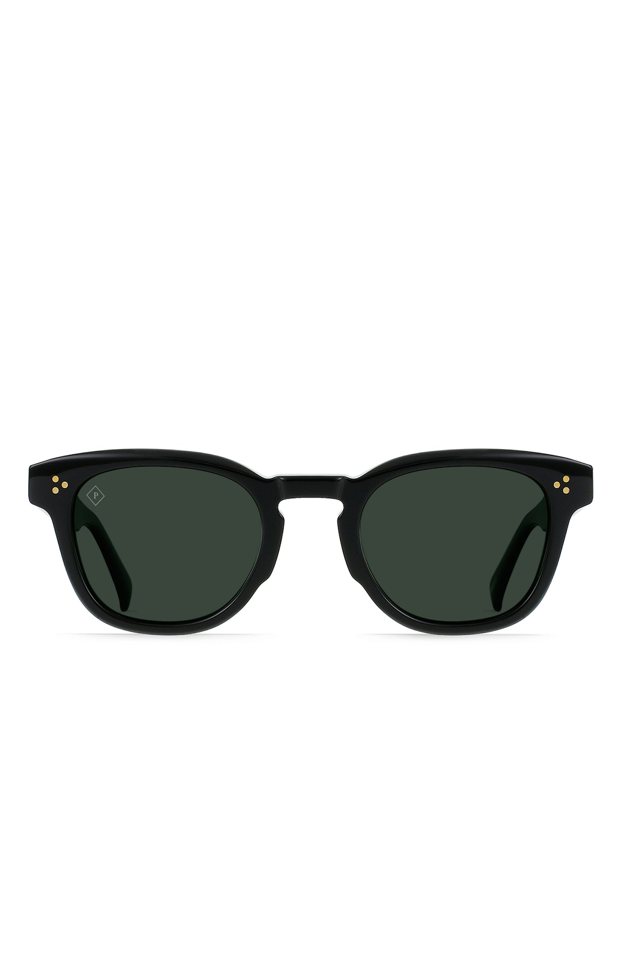 RAEN SQUIRE SUNGLASSES - RECYCLED BLACK/GREEN POLARIZED