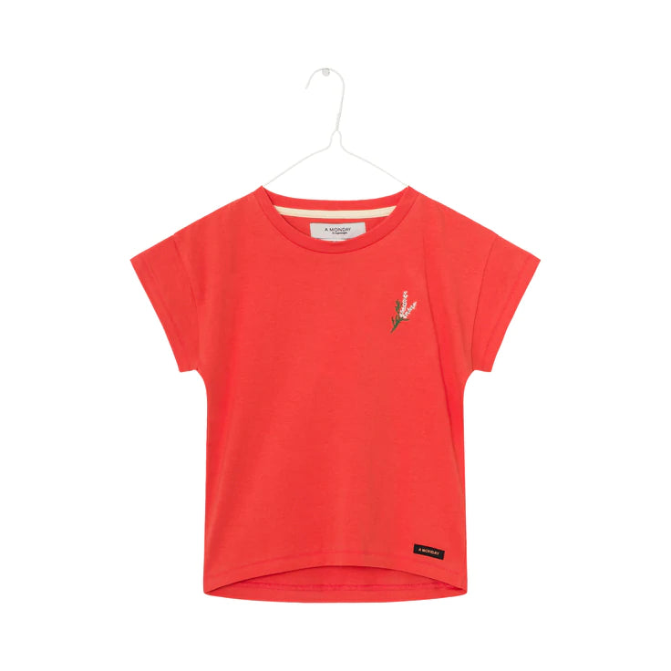 A MONDAY IN COPENHAGEN ROSEMARY T-SHIRT - RED CLAY