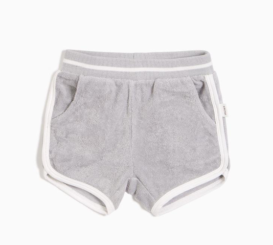 MILES INFANT TERRY CLOTH SHORTS - GREY