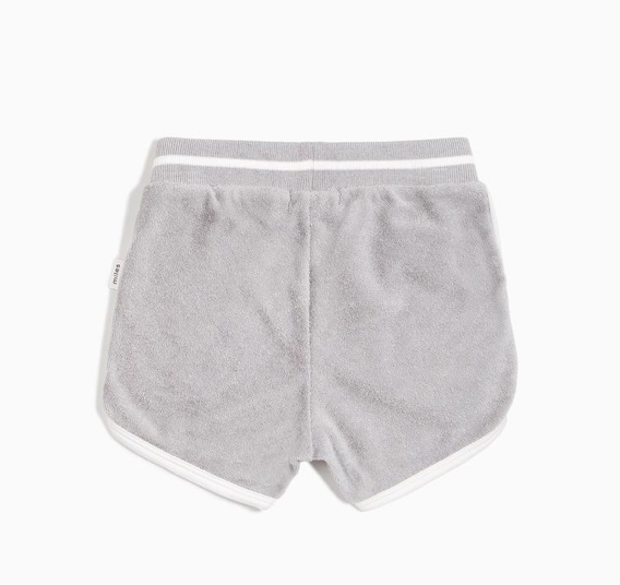 MILES KIDS TERRY CLOTH SHORTS - GREY
