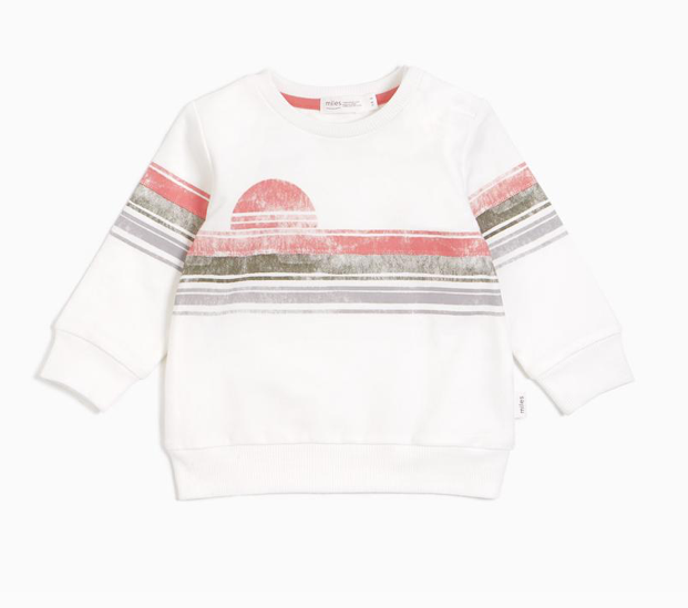 MILES INFANT LAKEVIEW SWEATSHIRT - OFF-WHITE