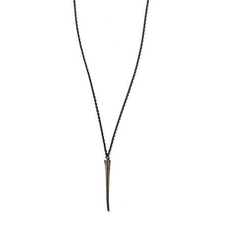 K/LLER COLLECTION SMALL TELSON PENDANT NECKLACE - BRASS