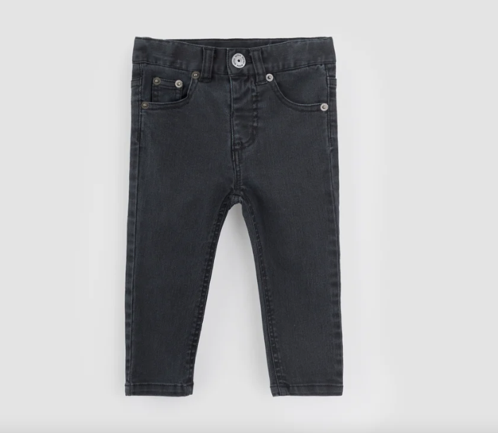 MILES THE LABEL BABY JEANS - FADED BLACK ECO STRETCH