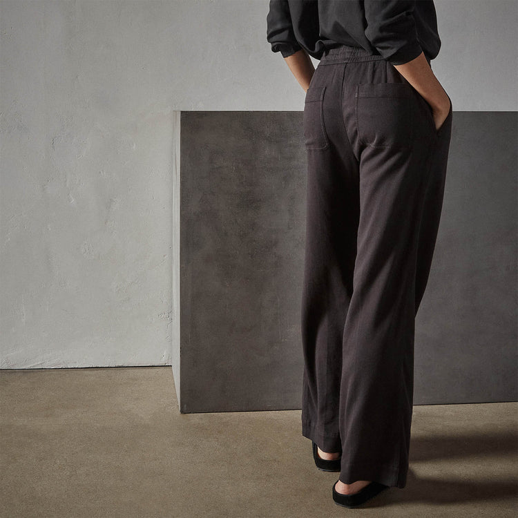 JAMES PERSE WOMENS RELAXED TWILL PANT - 2 COLORS