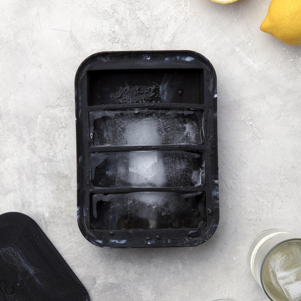 W&P MARBLE COLLINS ICE TRAY- MARBLE BLACK
