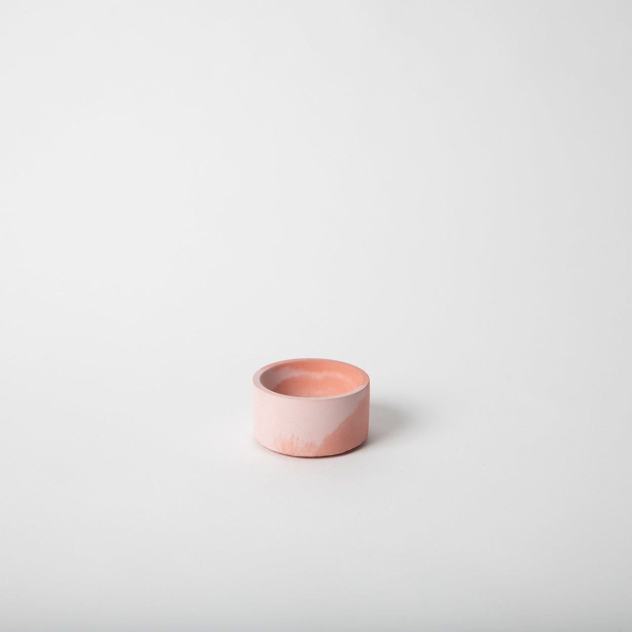 PRETTI.COOL INCENSE HOLDER MARBLED CONCRETE - PINK & CORAL